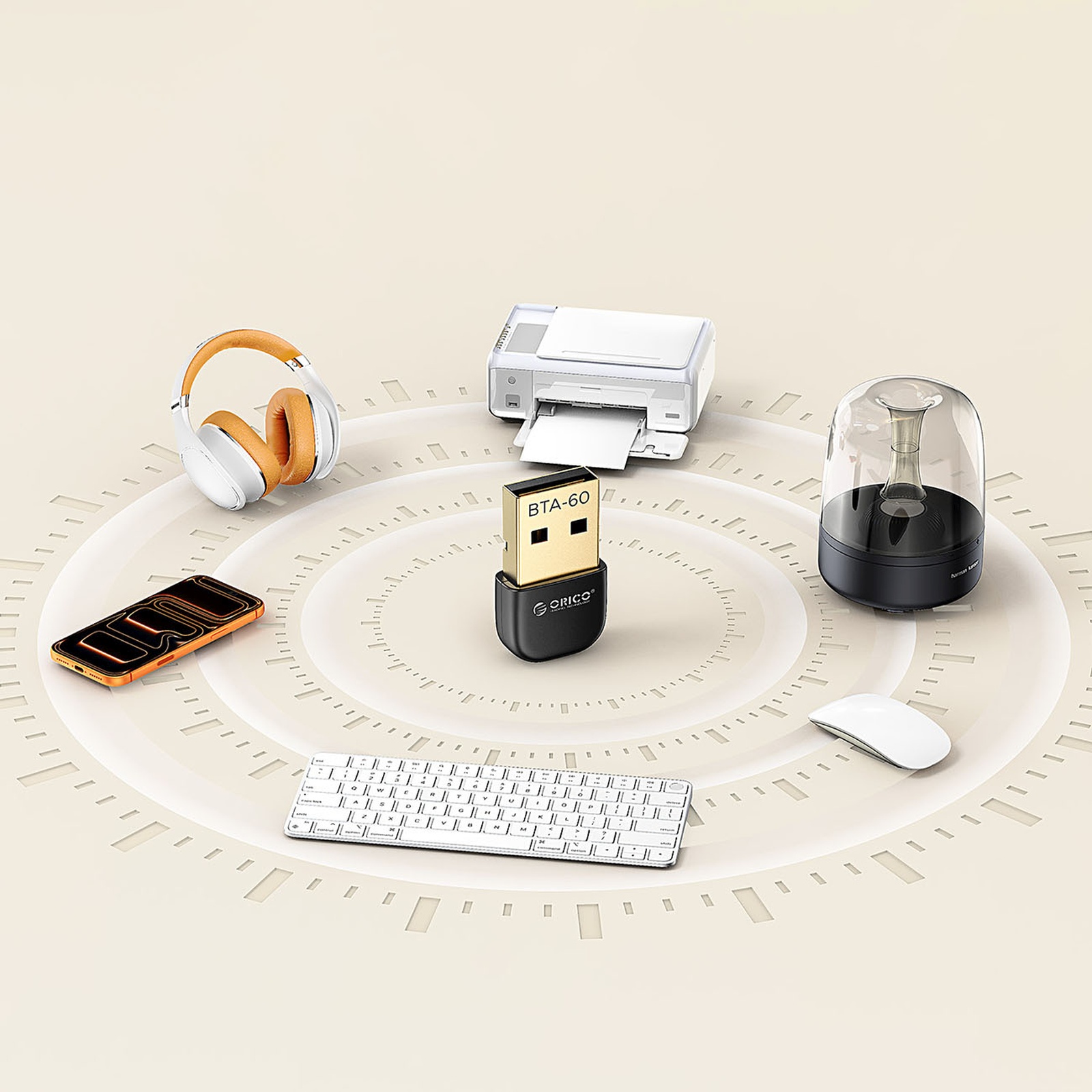 „bluetooth 6.0“ Adapteris – Juodas