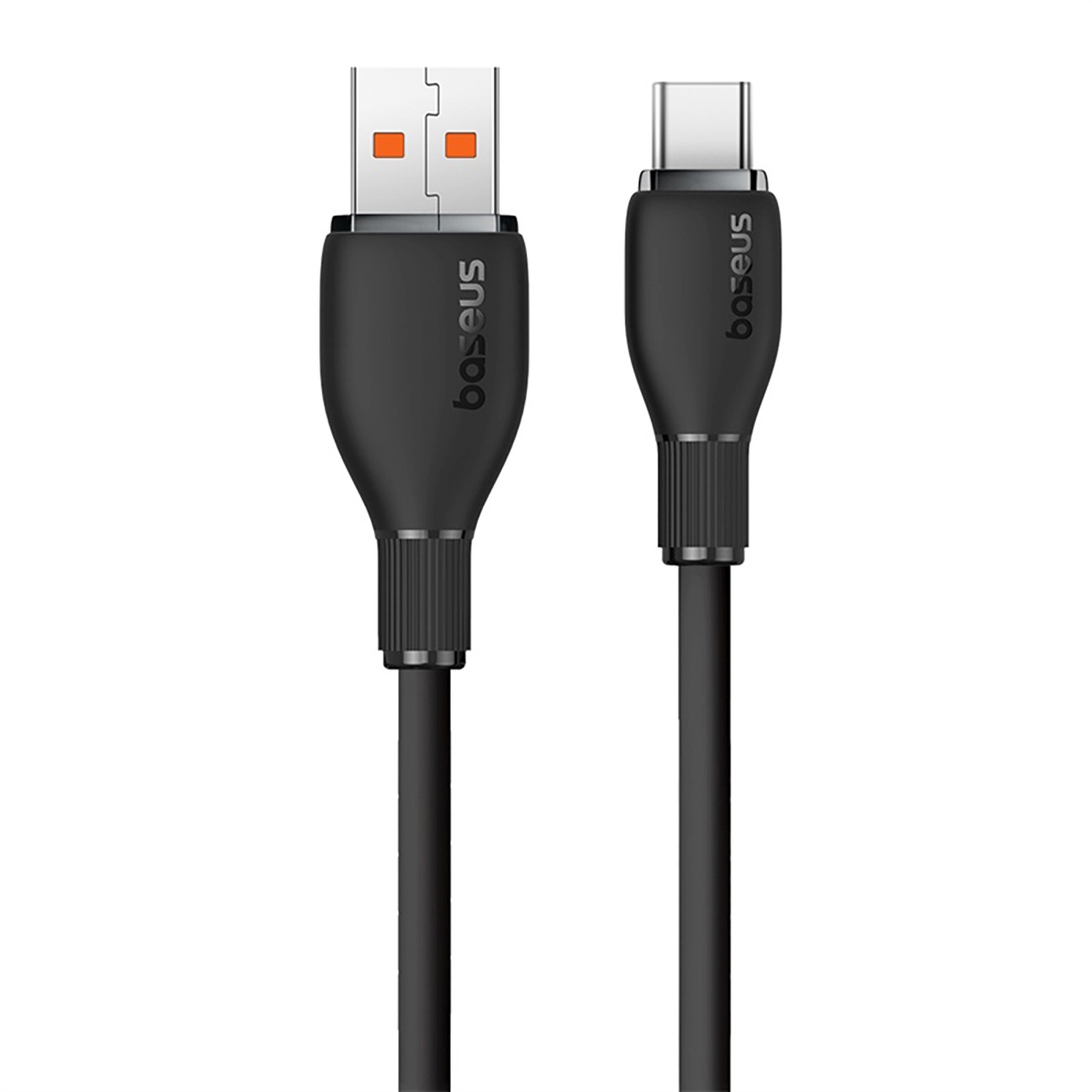 Usb-a – Usb-c Laidas „pudding“ 100 W, 1,2 M – Juodas
