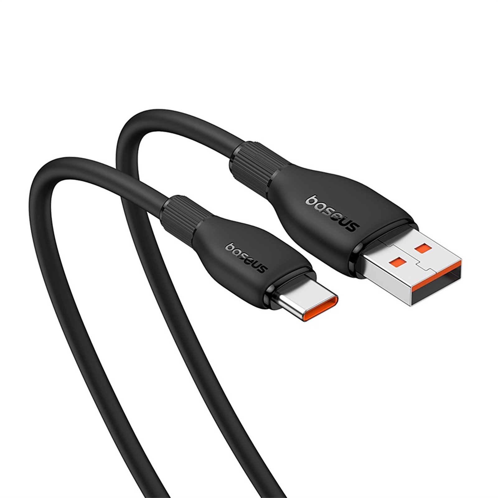 Usb-a – Usb-c Laidas „pudding“ 100 W, 1,2 M – Juodas