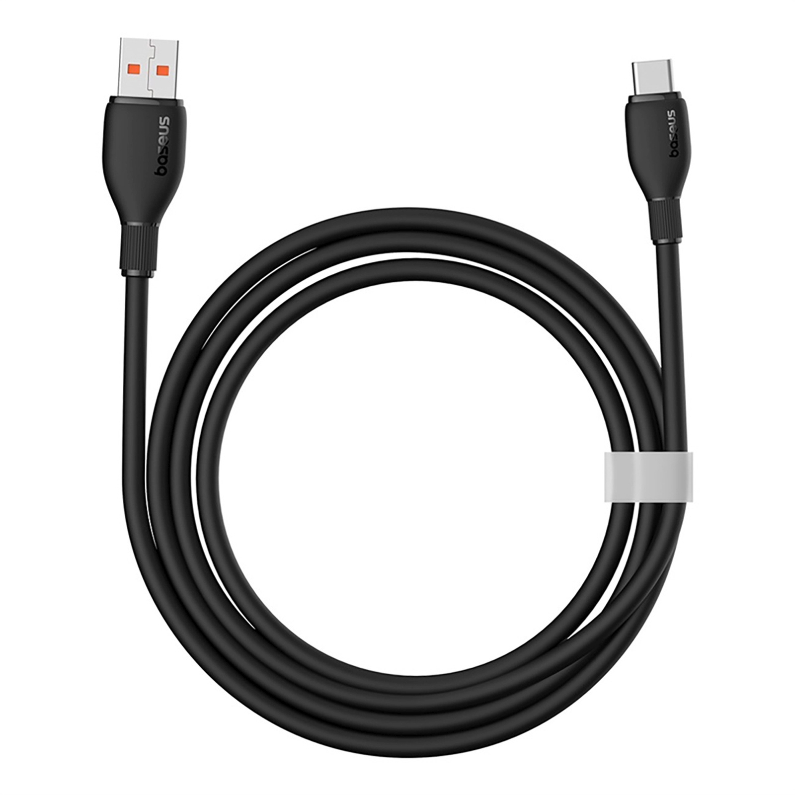 Usb-a – Usb-c Laidas „pudding“ 100 W, 1,2 M – Juodas