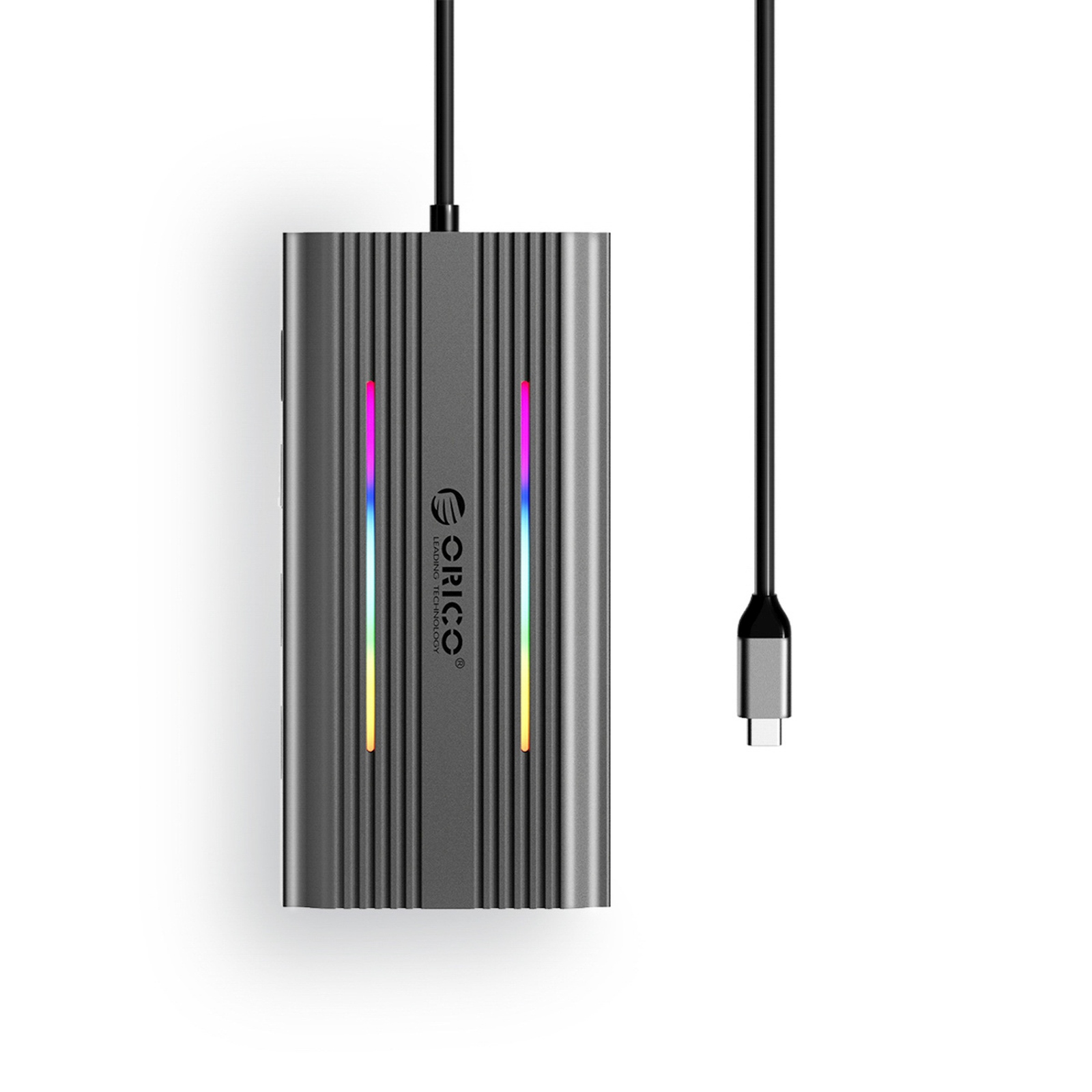 „hub 12-in-1“ Doko Stotis Su Usb-c – Usb-a, Usb-c, Hdmi, Vga, Rj45, Sd, Pd 100 W, 4k, 1000 Mbps, Rgb – Pilka