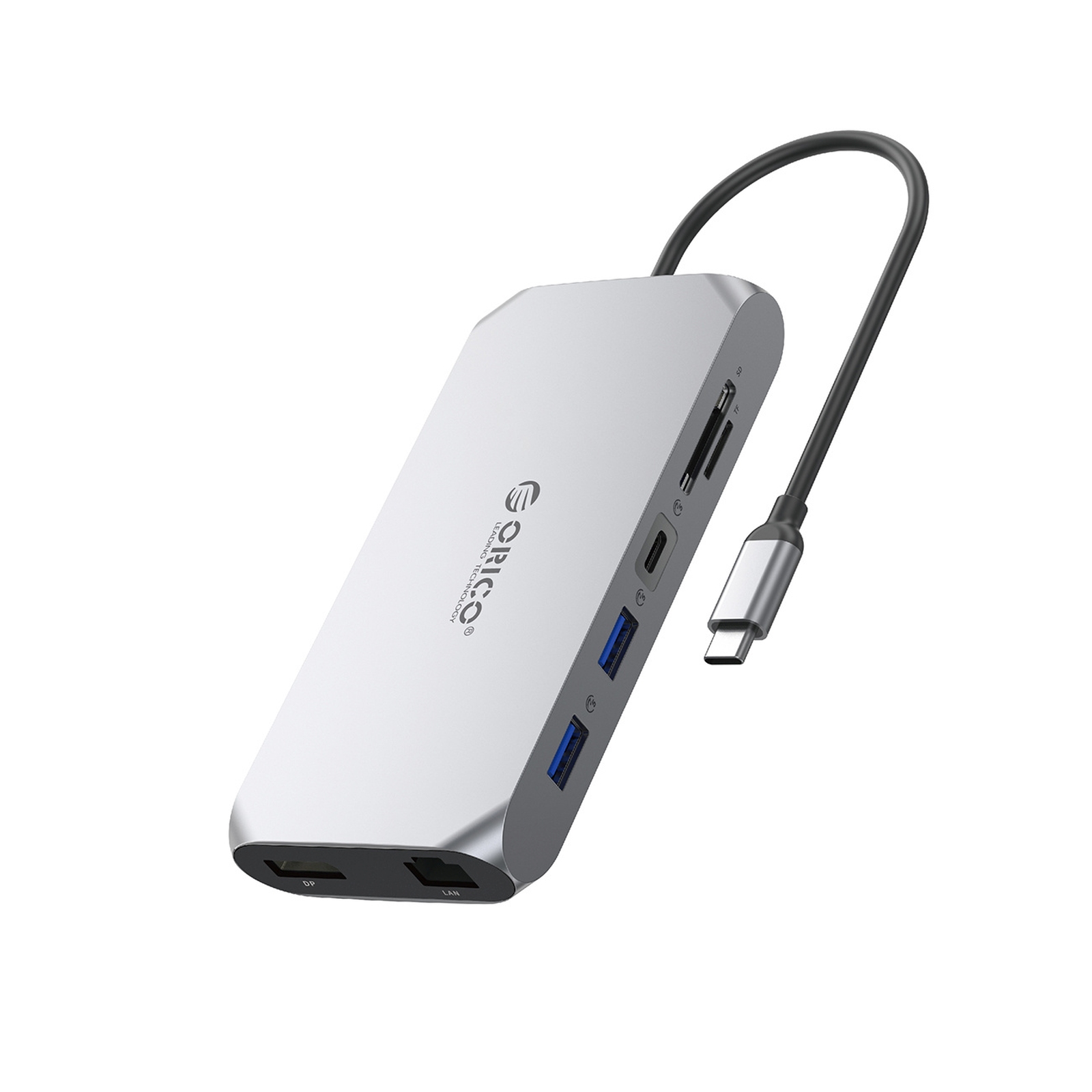 12-in-1 Usb-c – Usb-a – Usb-c – Hdmi – Displayport – Sd/microsd – Rj45 – 3,5 Mm Ctia Jungčių Stotis – Pilka