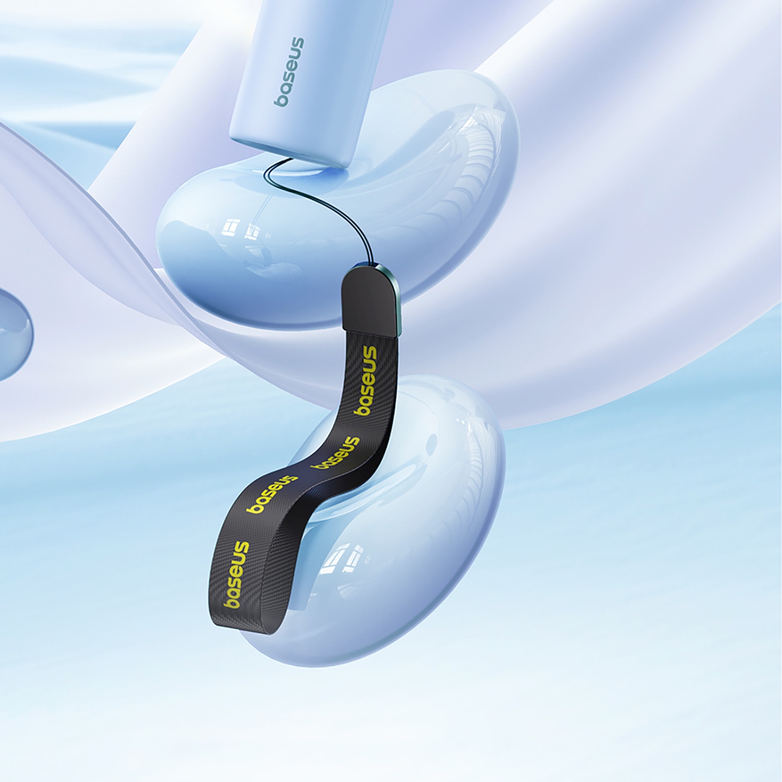 Nešiojamas Rankinis Ventiliatorius 1200 Mah – Mėlynas