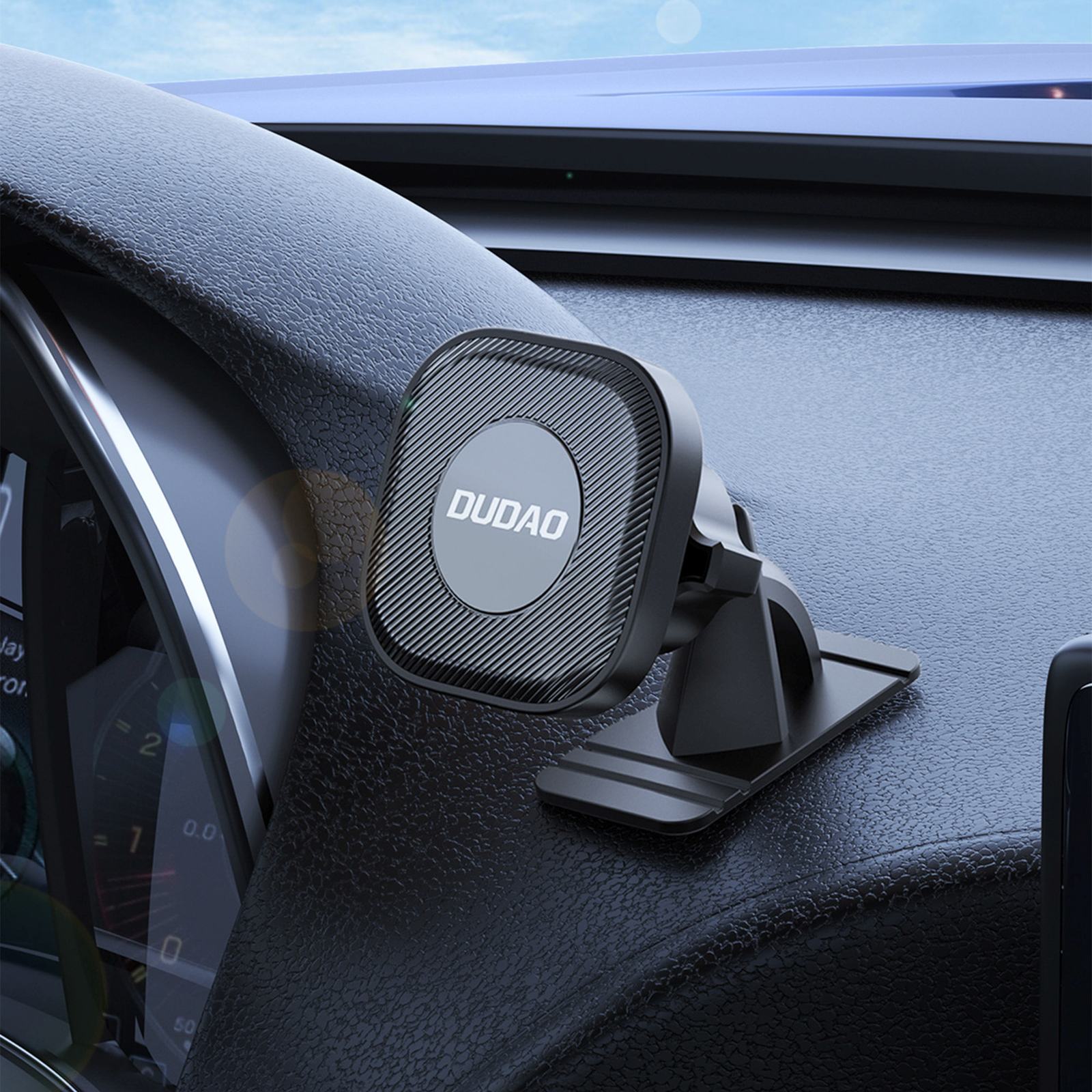 Magnetinis Automobilinis Laikiklis Išmaniajam Telefonui, Skirtas Montuoti Ant Prietaisų Skydelio – Juodas