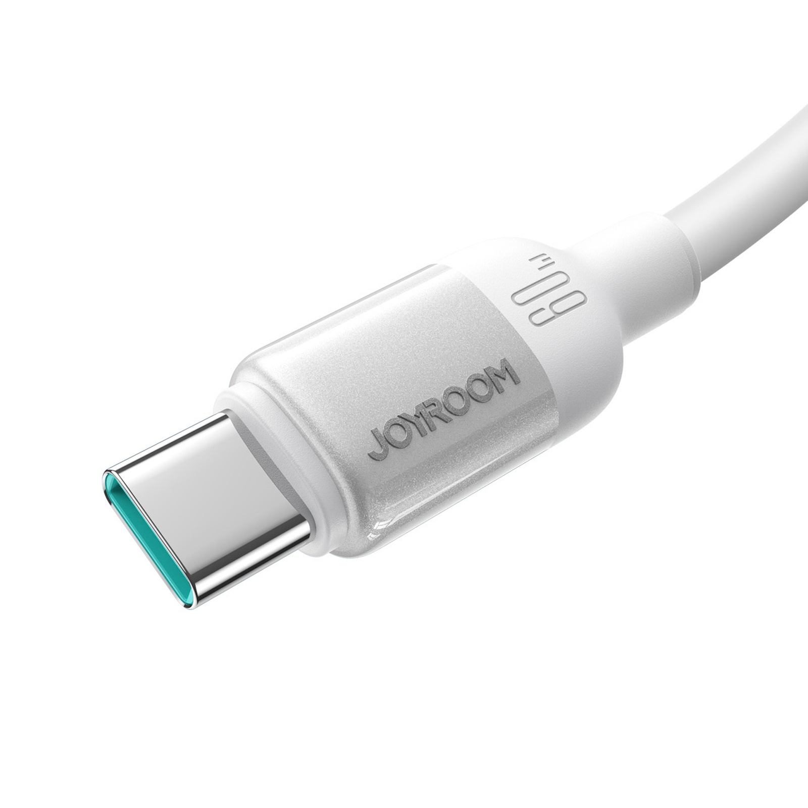 Usb-a – Usb-c Laidas „lively Series“ 3a, 1,2 M – Baltas