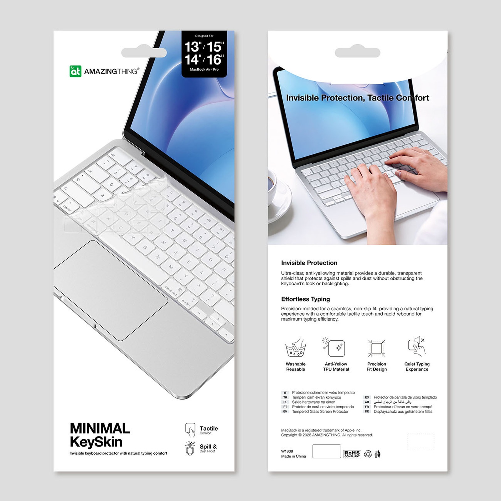 „macbook Neo“ Klaviatūros Apsauginė Plėvelė