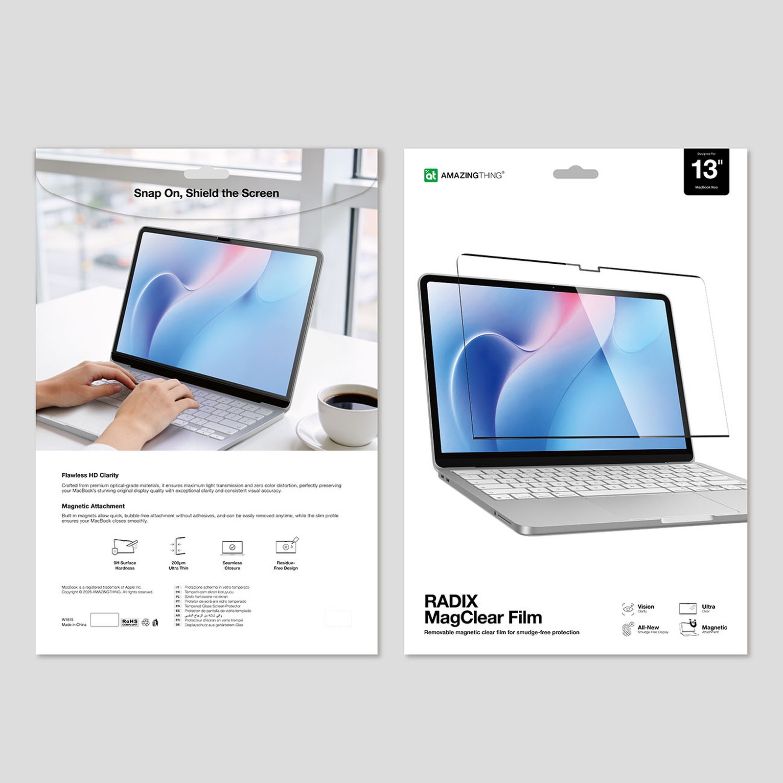 „macbook Neo 13“ Ekrano Apsauginė Plėvelė