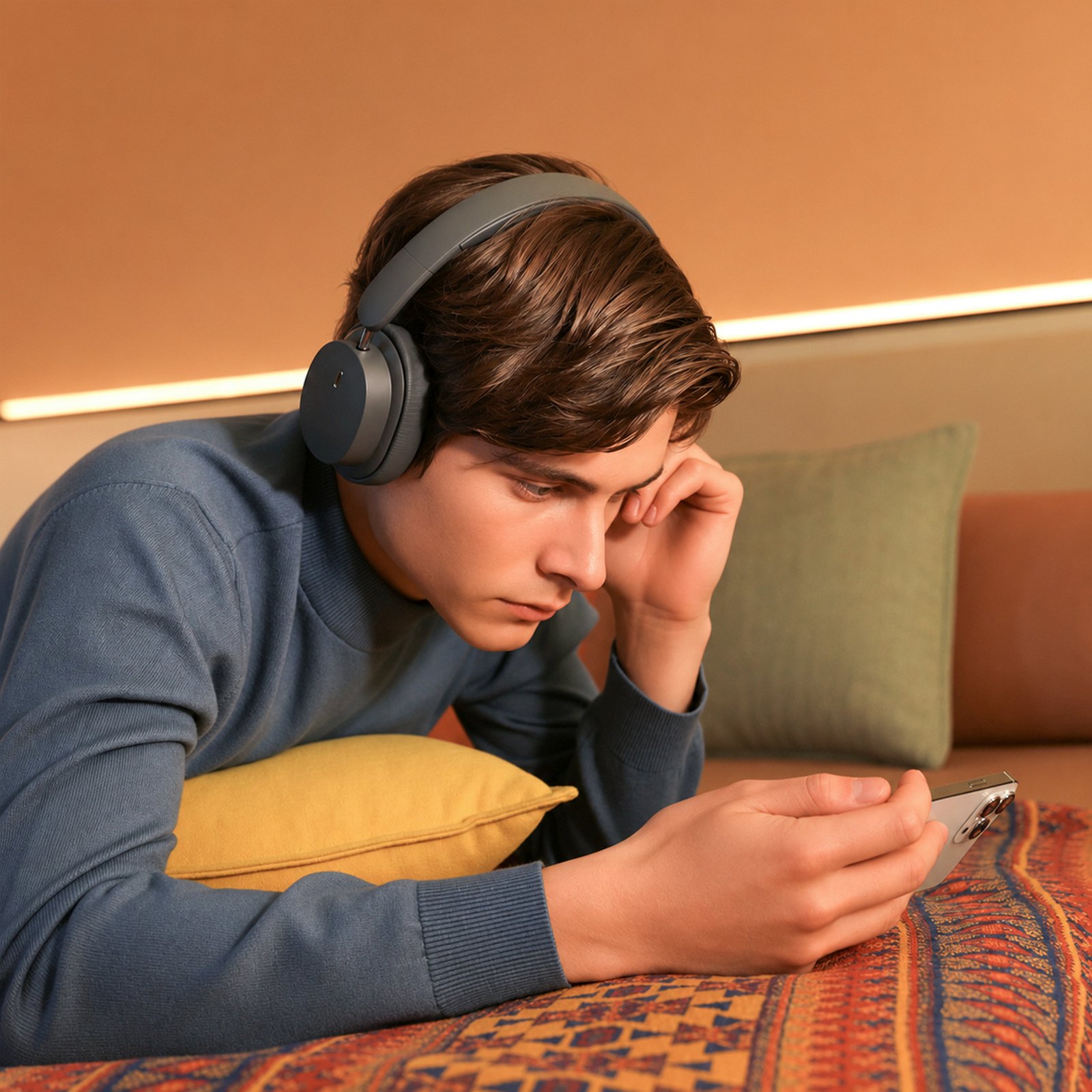Bowie D05 „bluetooth“ Belaidės Ausinės – Juodos