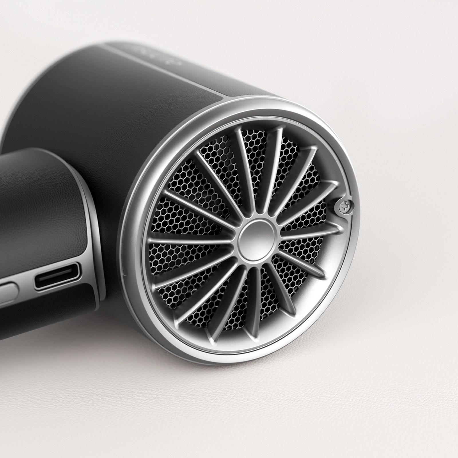 Mini Nešiojamas Ventiliatorius, Vėduoklė, Oro Pūstuvas, 4250 Mah, Usb-c – Juodas