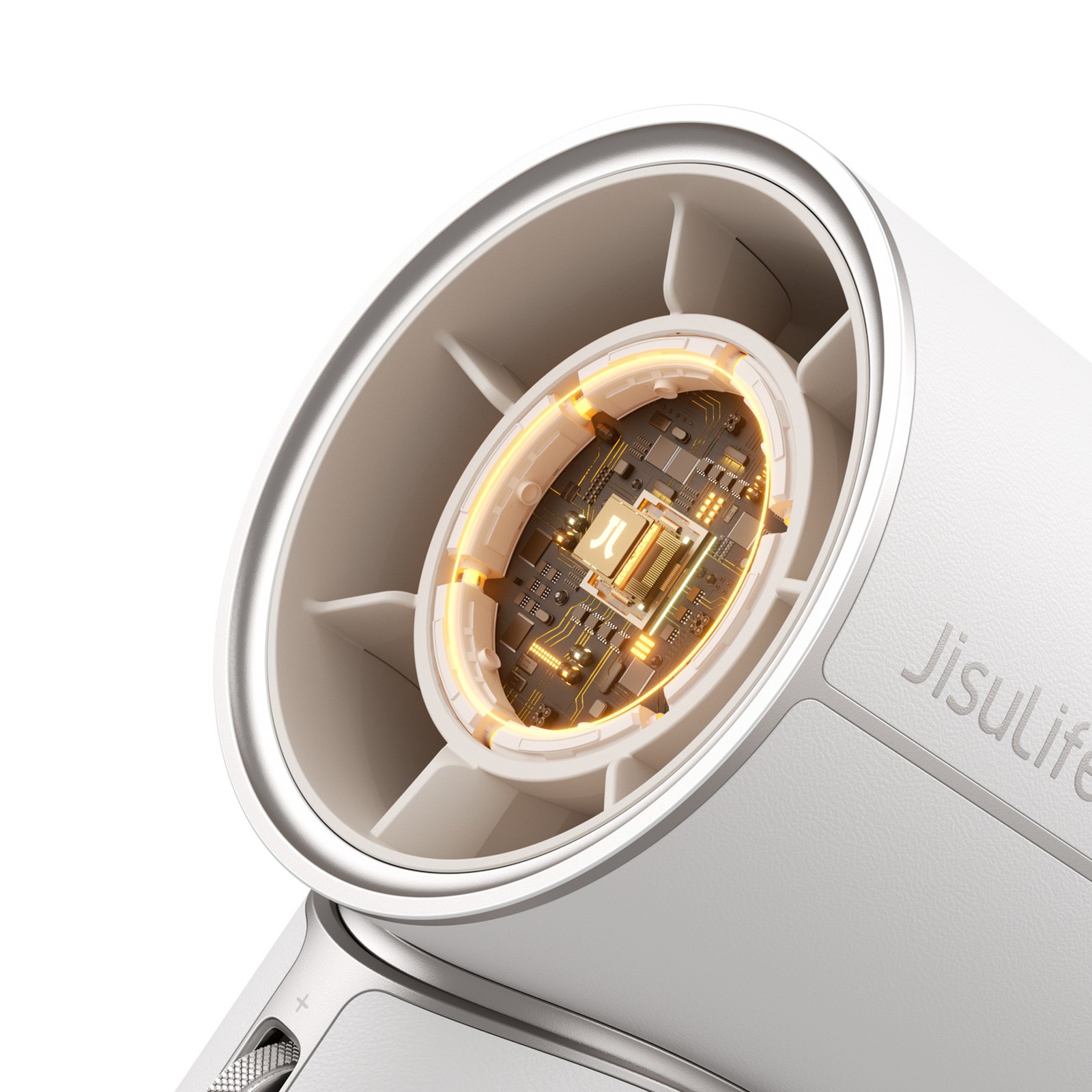 Mini Nešiojamas Ventiliatorius, Vėduoklė, Oro Pūstuvas, 4250 Mah, Usb-c – Baltas