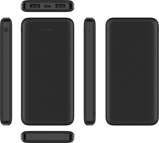 Veger A10 (W1065) Išorinė baterija (Power Bank) 10000mAh, 5V 2A, Juoda