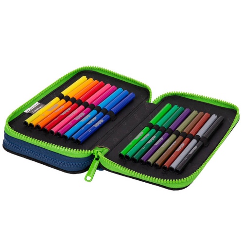 Forminis dviejų skyrių penalas su priedais CoolPack Jumper 2 Monster Team