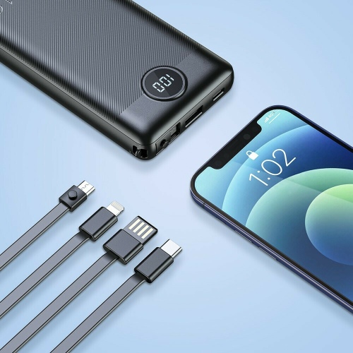 Veger C10 (W1116) Išorinė baterija (Power Bank) 10000mAh, 5V 2A, Juoda
