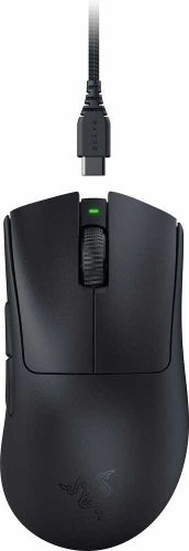 Razer DeathAdder V3 Pro Belaidė žaidimų pelė RF Wireless + USB-C, 30000 DPI, Juoda