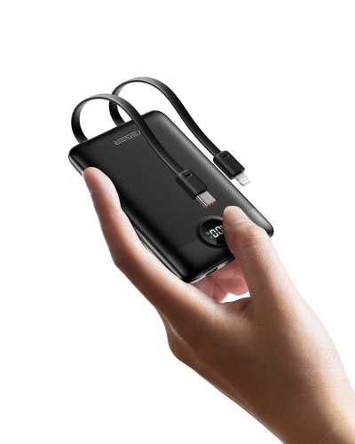 Veger C11 (W1170) Mini Išorinė baterija (Power Bank) 10000mAh, 22.5W PD, Juoda