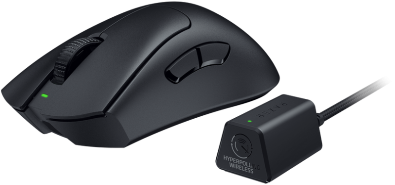 Razer DeathAdder V3 Pro Belaidė žaidimų pelė RF Wireless + USB-C, 30000 DPI, Juoda