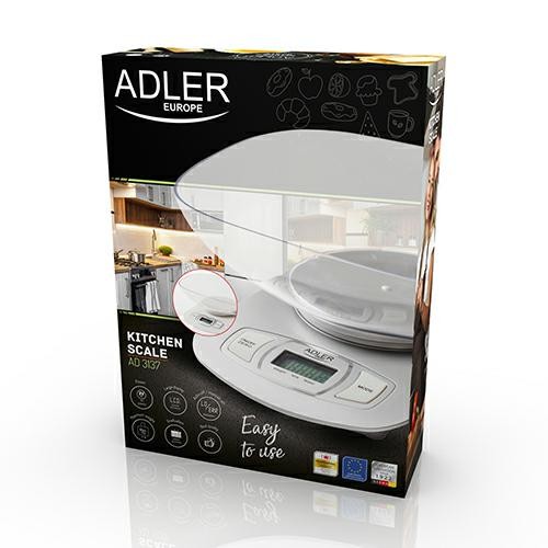 Adler Ad3137 Virtuvės Svarstyklės, Sidabrinės