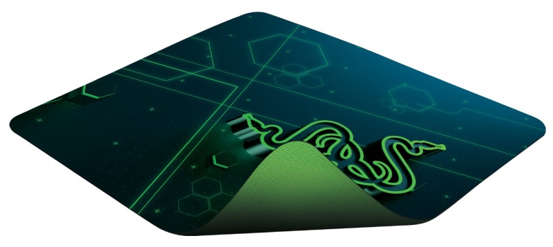 Razer Goliathus Mobile Edition Žaidimų pelės kilimėlis, S, Multicolor Green