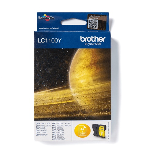 Brother LC-1100Y (LC1100Y) Rašalinė kasetė, Geltona