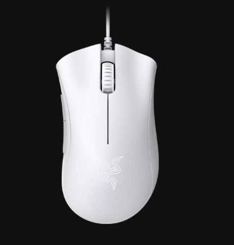 Razer DeathAdder Essential Laidinė žaidimų pelė USB Type-A Optical 6400 DPI Balta