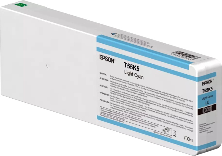 Epson T55K5 (C13T55K500) 700 ml Rašalinė kasetė, Light Cyan