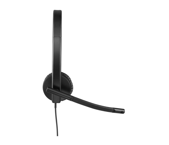 Logitech H570e Mono MS Teams Laidinės ausinės USB-A, Juoda