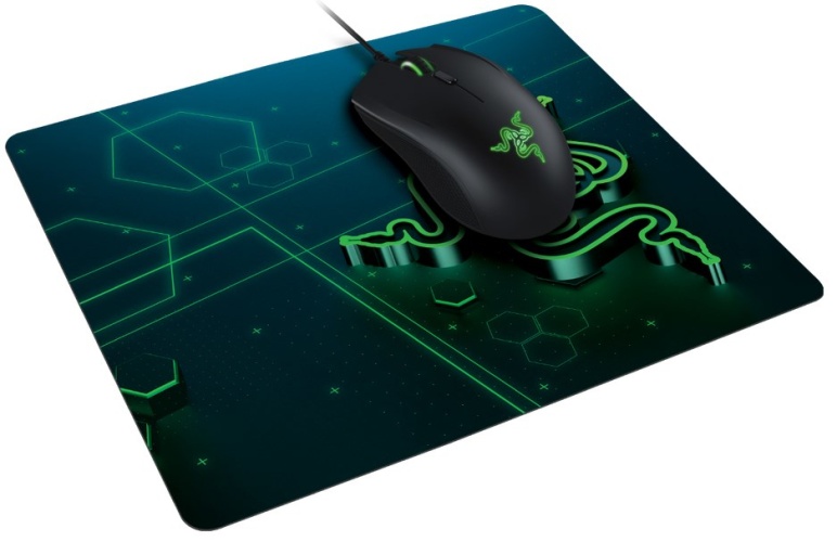 Razer Goliathus Mobile Edition Žaidimų pelės kilimėlis, S, Multicolor Green