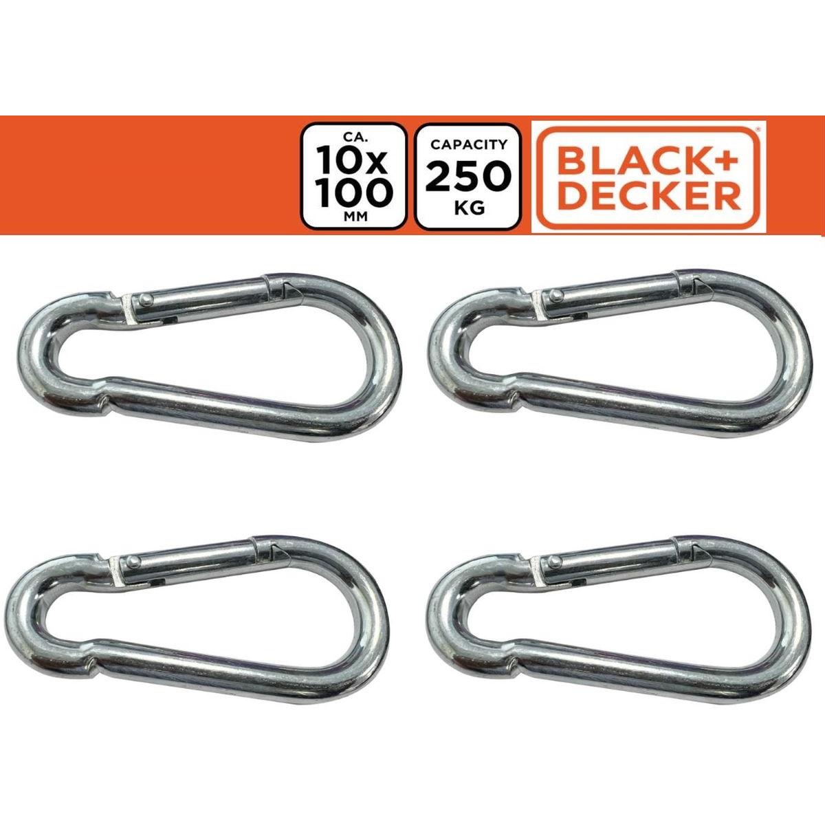 Plieninis Karabinas, 4 Vnt., „black + Decker“