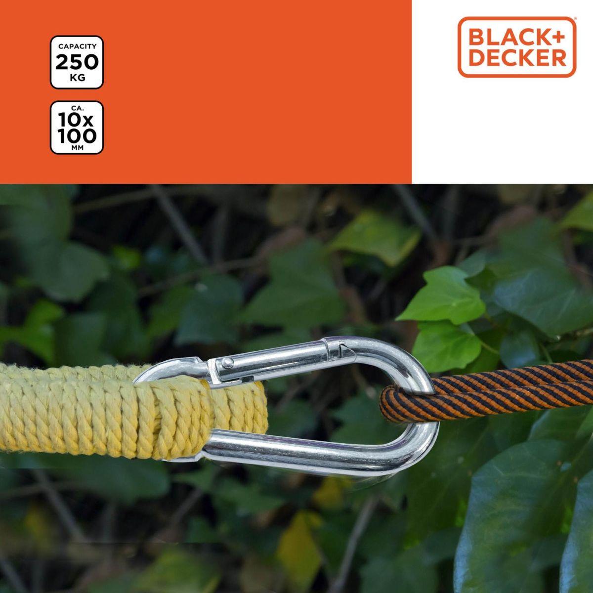 Plieninis Karabinas, 4 Vnt., „black + Decker“