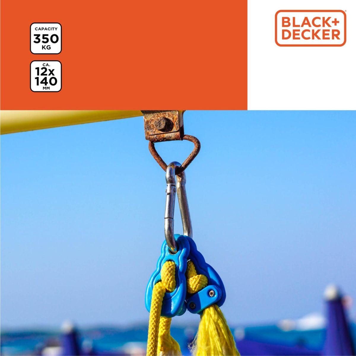 Plieninis Karabinas, 2 Vnt., „black + Decker“