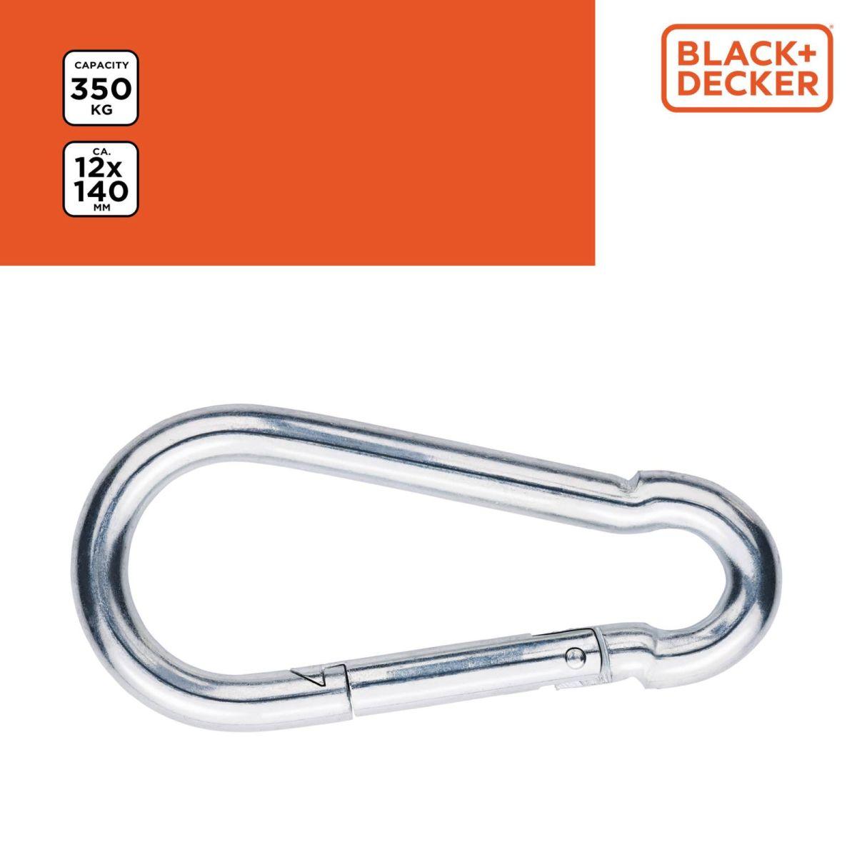 Plieninis Karabinas, 2 Vnt., „black + Decker“