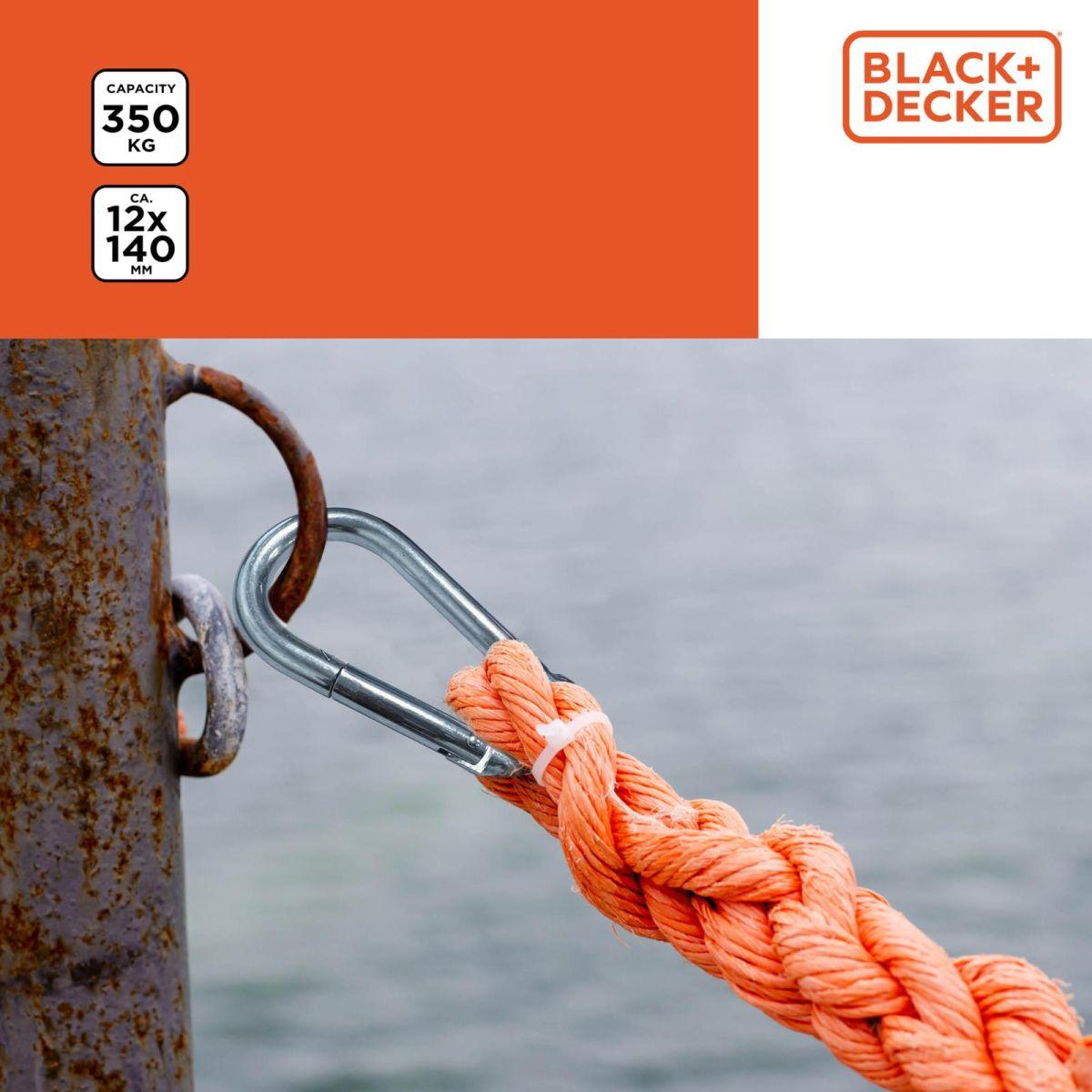Plieninis Karabinas, 2 Vnt., „black + Decker“