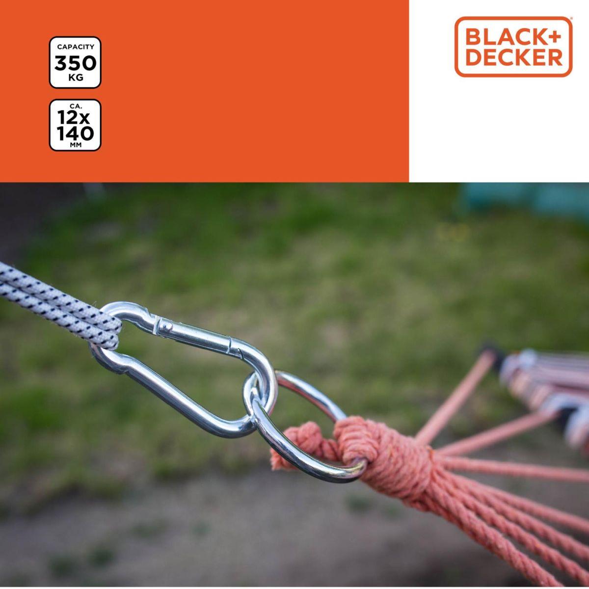 Plieninis Karabinas, 2 Vnt., „black + Decker“