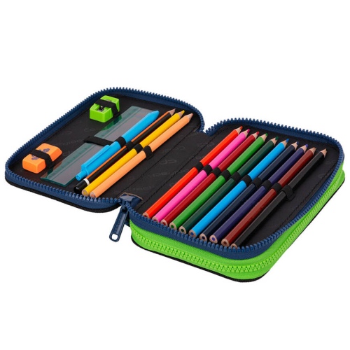 Forminis dviejų skyrių penalas su priedais CoolPack Jumper 2 Monster Team