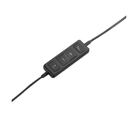 Logitech H570e Mono MS Teams Laidinės ausinės USB-A, Juoda