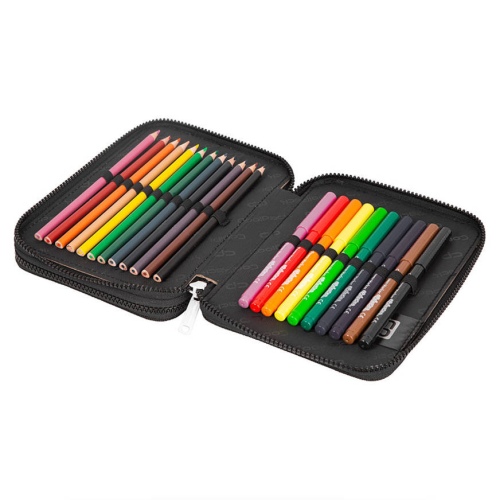 Forminis dviejų skyrių penalas su priedais CoolPack Jumper XL Let's Gol