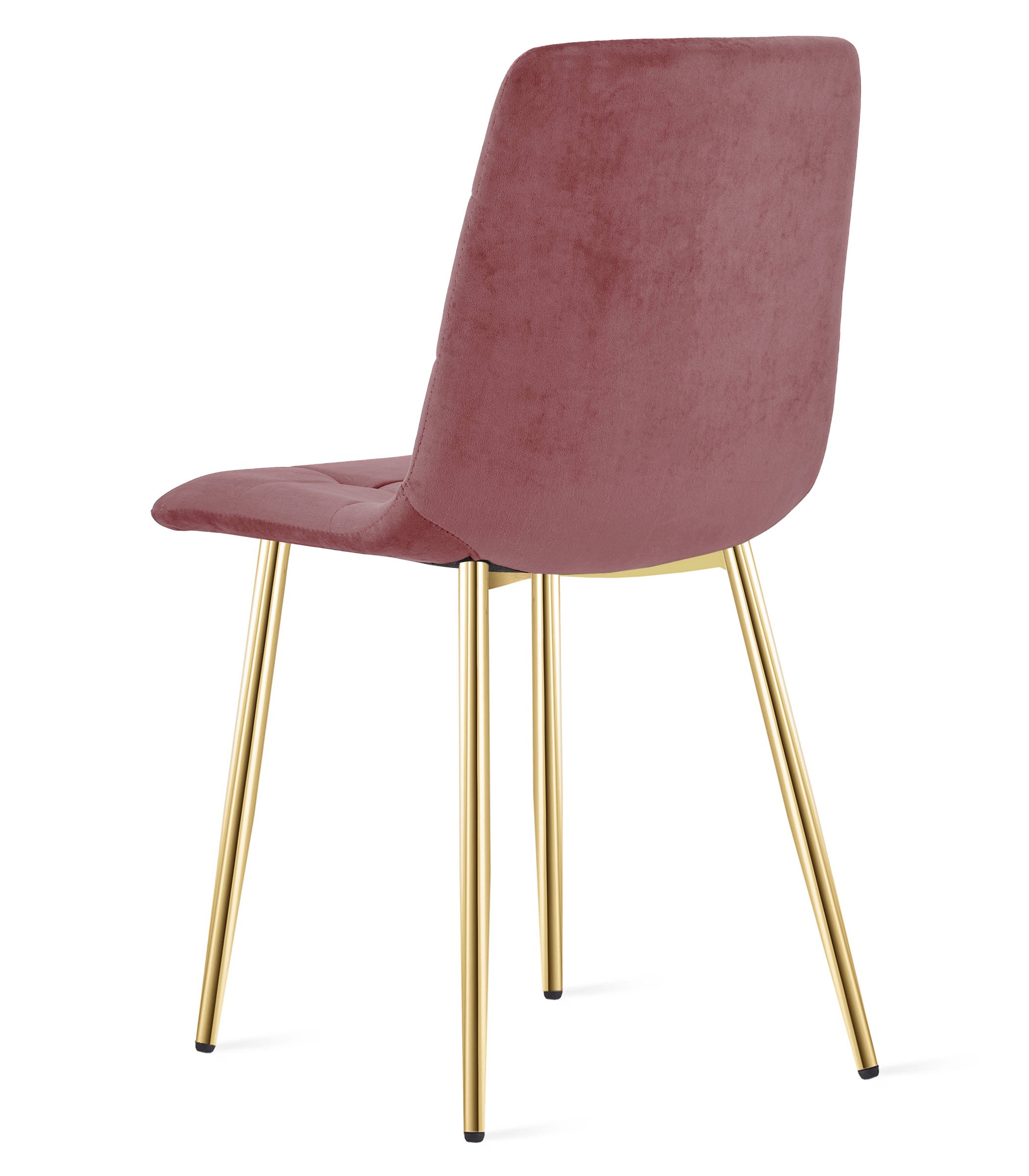 Kėdė „kara“ – Tamsiai Rožinis Aksomas / Auksinės Kojos X 1