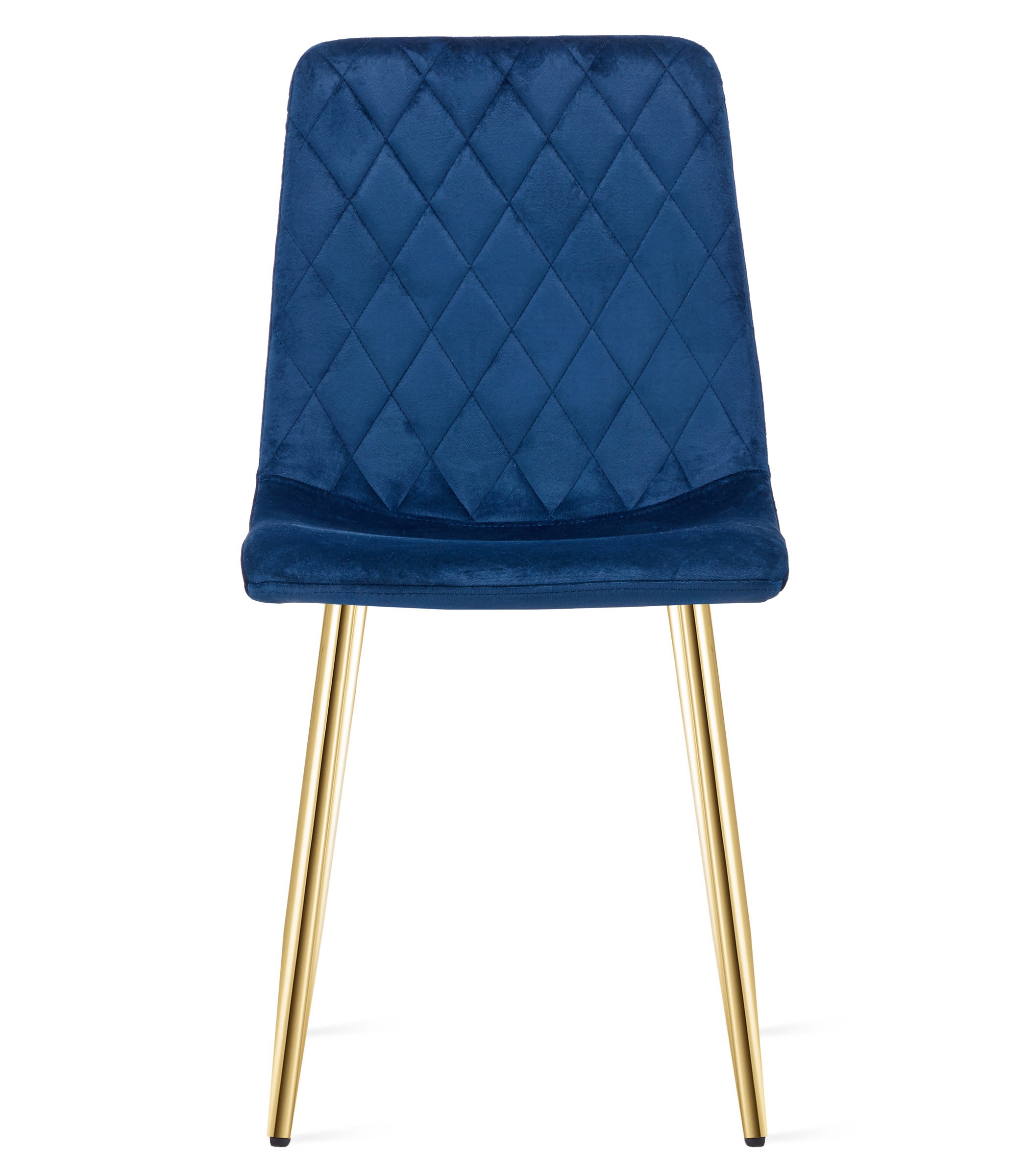 Kėdė „turin“ – Tamsiai Mėlynas Aksomas / Auksinės Kojos X 4