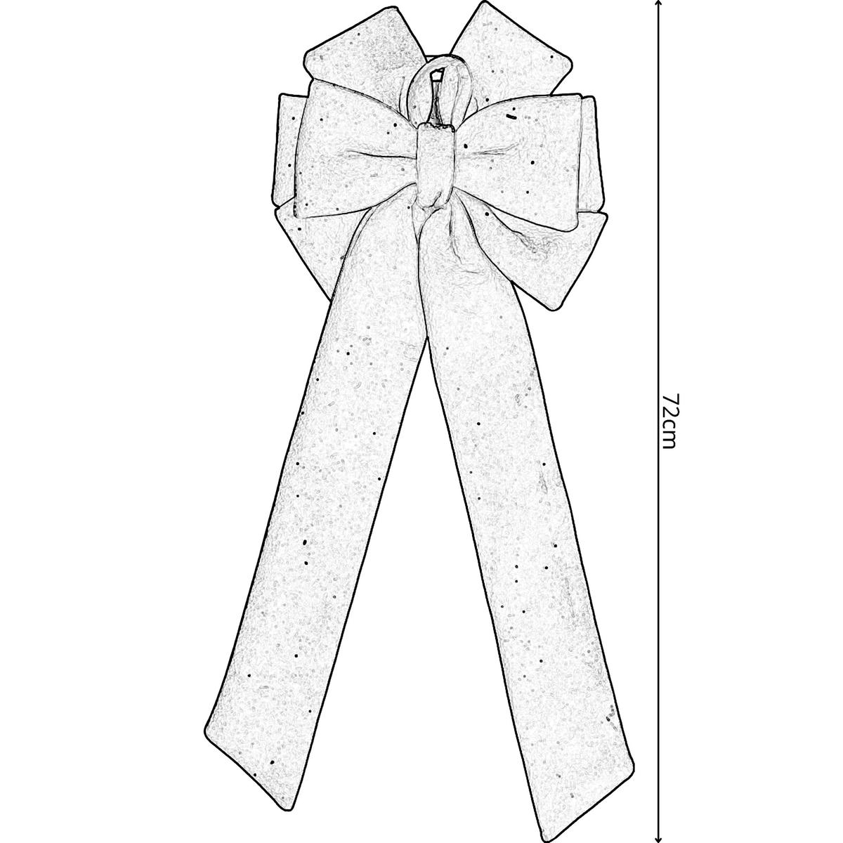 Dekoratyvinė Kokarda, 72 Cm, Raudona