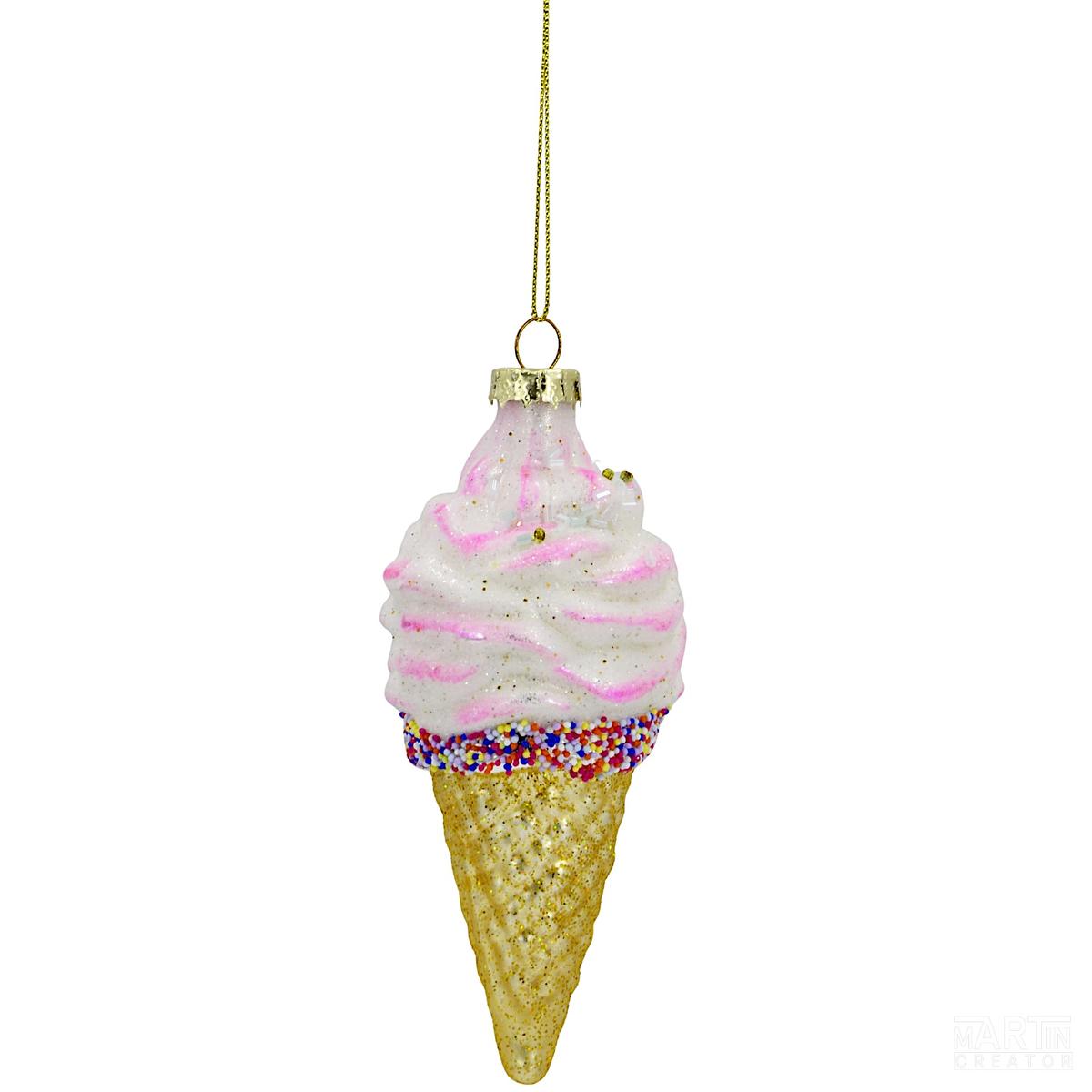 Stiklinė Eglės Eglutės Kulė „ice Cream“ Mica
