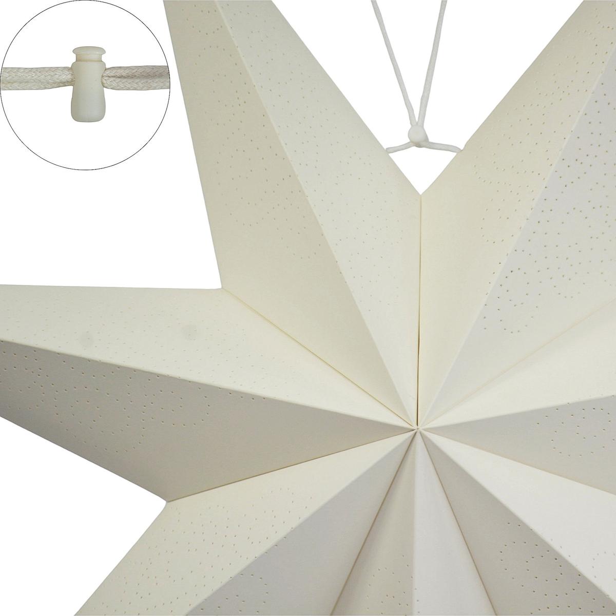 60 Cm Balta Popierinė Dekoratyvinė Kabančioji žvaigždė