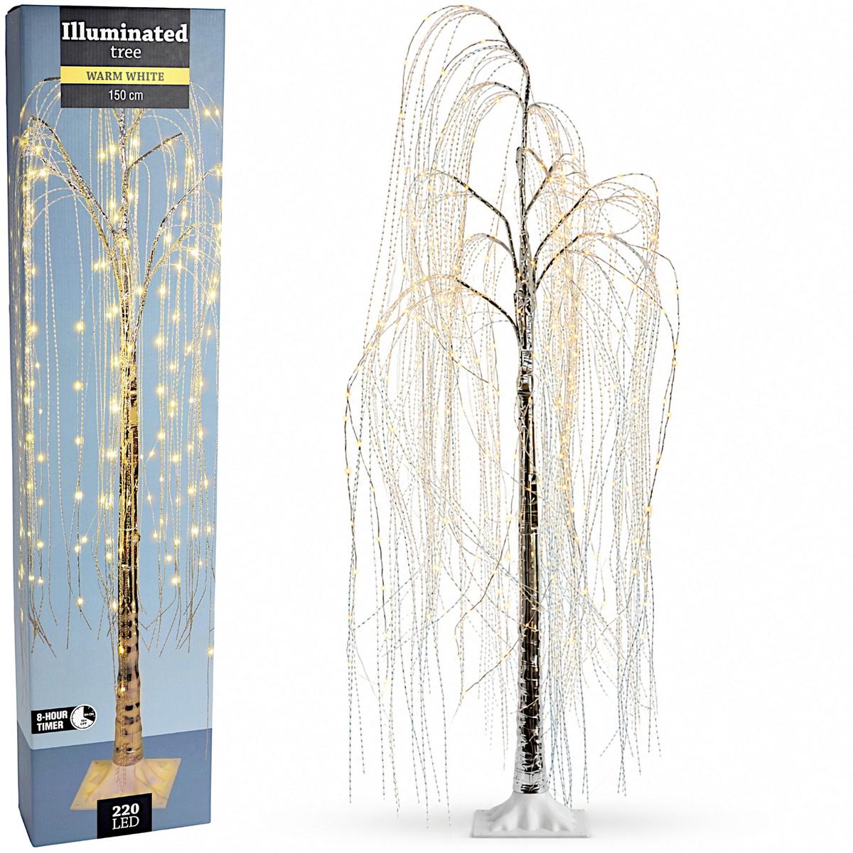 Kalėdinis Dekoratyvinis Medis „wierzba“ Su 220 Led, Aukštis: 150 Cm