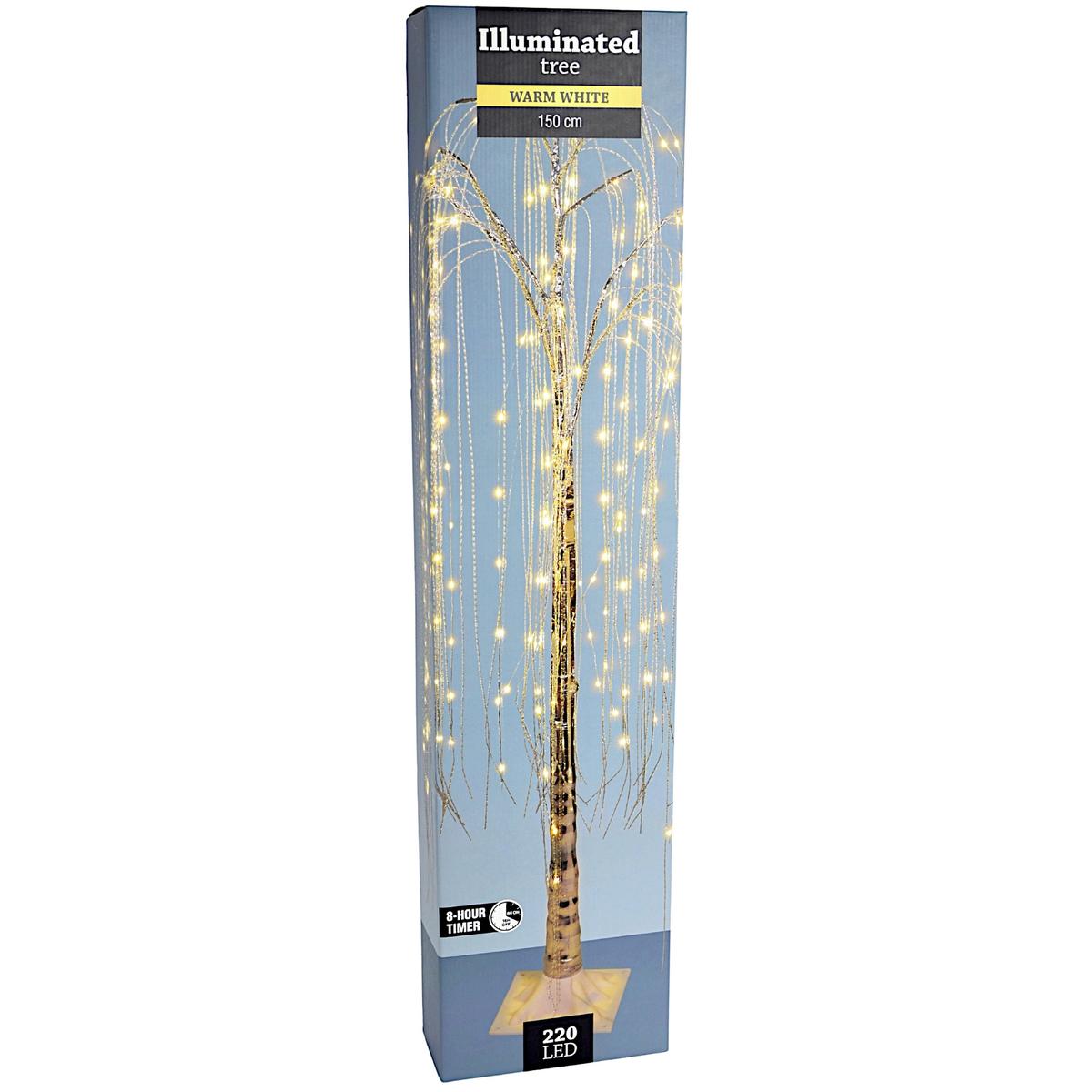 Kalėdinis Dekoratyvinis Medis „wierzba“ Su 220 Led, Aukštis: 150 Cm