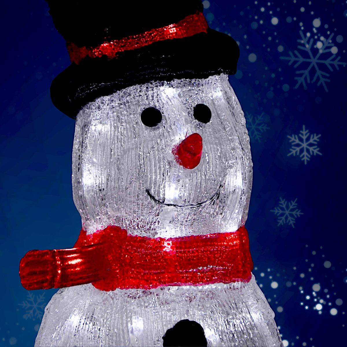 Dekoratyvinė Figūrėlė „snigulis“ 40 Led, Aukštis: 40 Cm, Akrilas