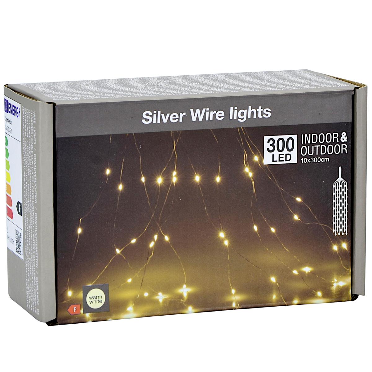 Kalėdų Eglutės Lemputės „kaskada świetlna Waterfall“ Zew 300 Led, šilta Balta