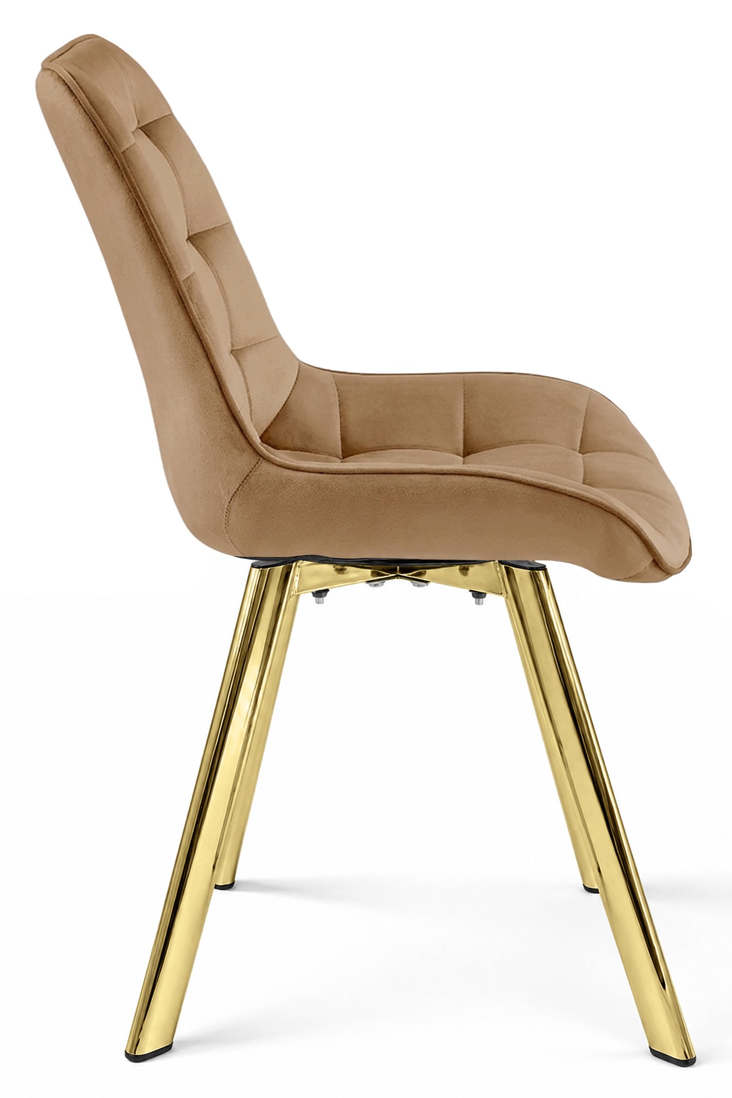 Kėdė „soria 360“ – Rudos Spalvos Aksomas / Auksinės Kojos X 2