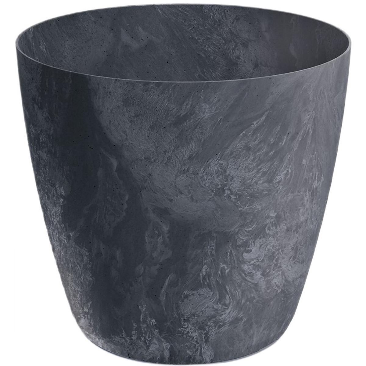 Vazonas „mate Beton Effect“ 18 Cm, Antracitinis