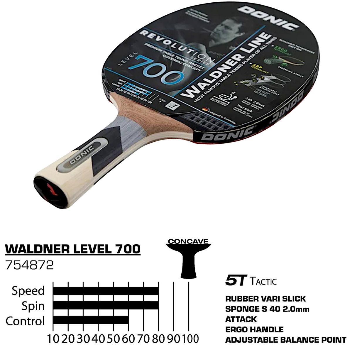 Stalo Teniso Raketė „waldner 700 Donic“