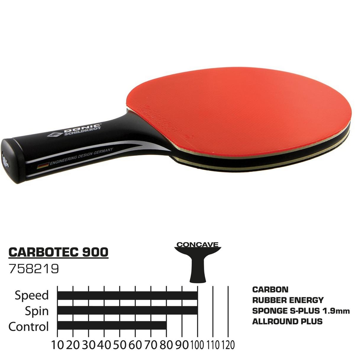 Stalo Teniso Raketė „carbotec 900 Donic“