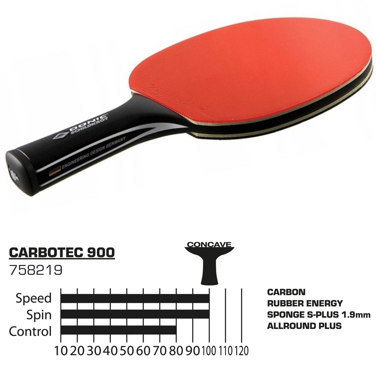 Stalo Teniso Raketė „carbotec 900 Donic“